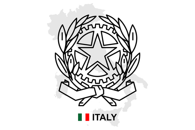 italy-map-with-coat-of-arms