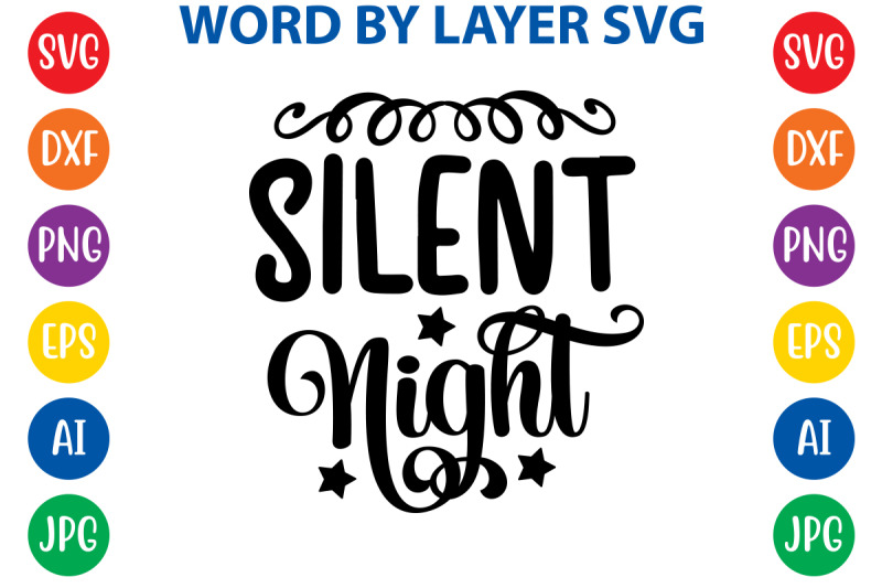 silent-night-svg-cut-file