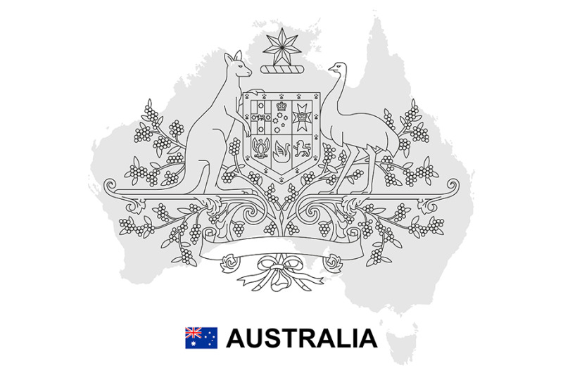 australia-map-with-coat-of-arms