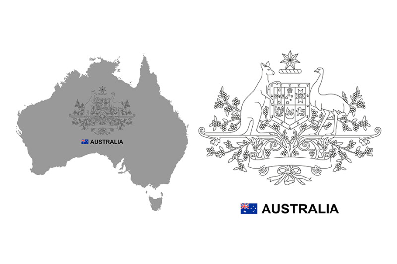 australia-map-with-coat-of-arms
