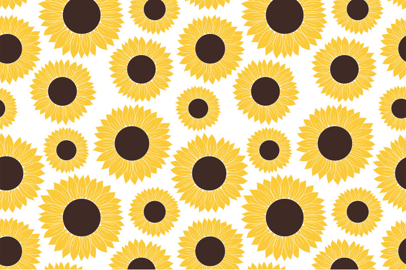 sunflowers-pattern-sunflowers-graphics-sunflowers-svg