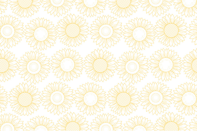 sunflowers-pattern-sunflowers-graphics-sunflowers-svg