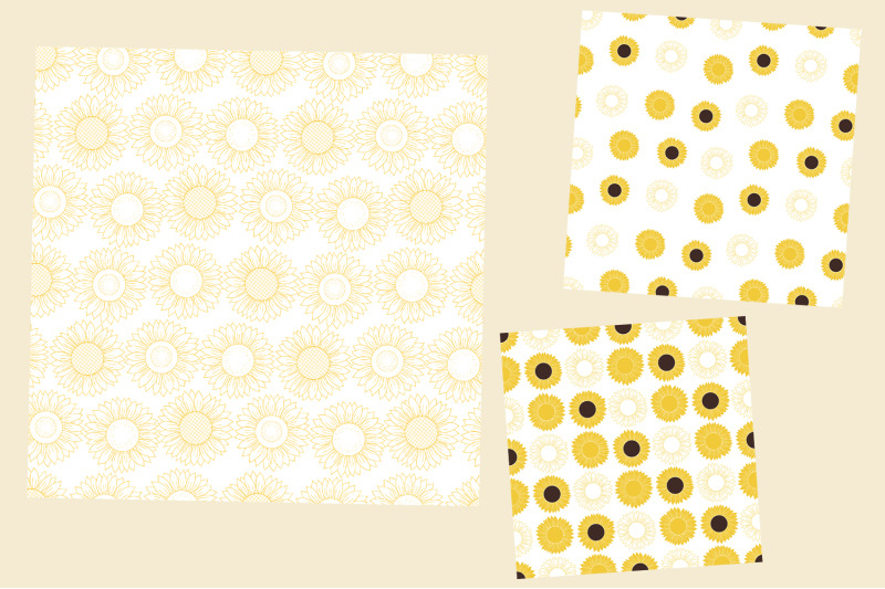 sunflowers-pattern-sunflowers-graphics-sunflowers-svg