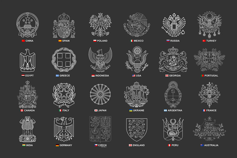 set-of-coats-of-arms
