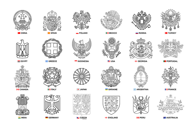set-of-coats-of-arms