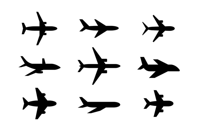 airplane-icon-set