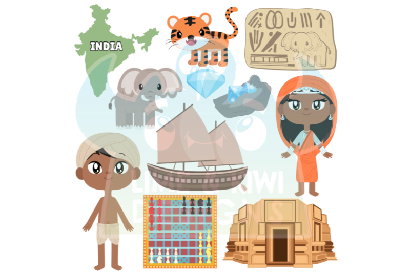 ancient-india-clipart-lime-and-kiwi-designs