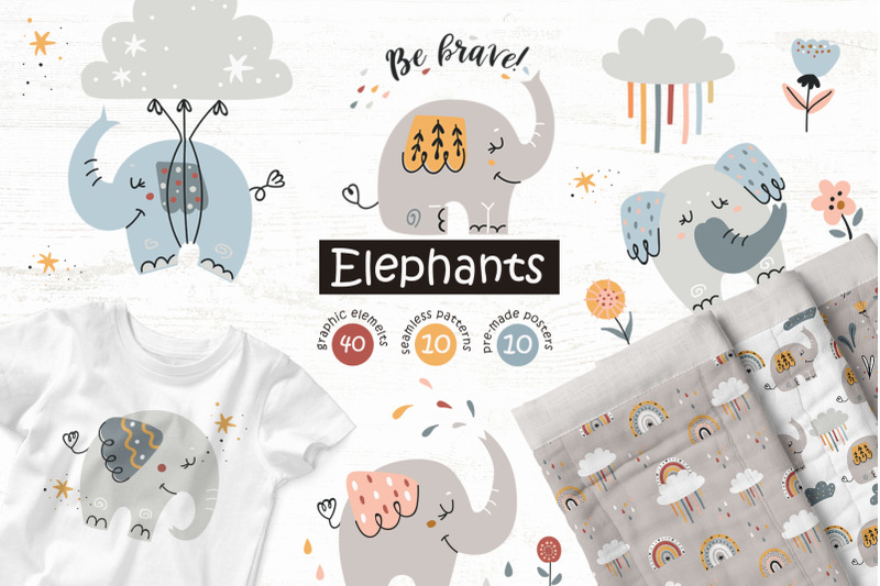 boho-elephants-collection
