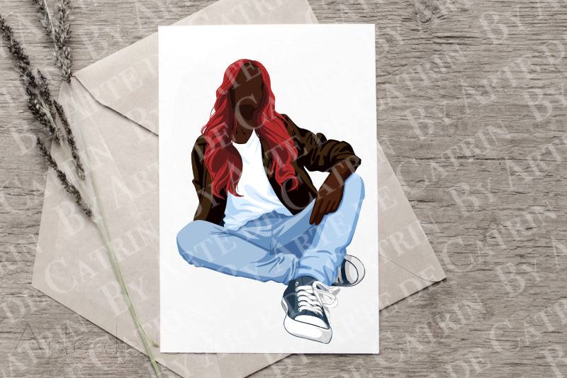 trendy-girls-creator-customizable-png-sitting-girl-female-woman-flat-style