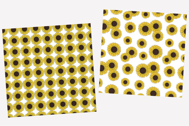 sunflowers-pattern-sunflowers-graphics-sunflowers-svg