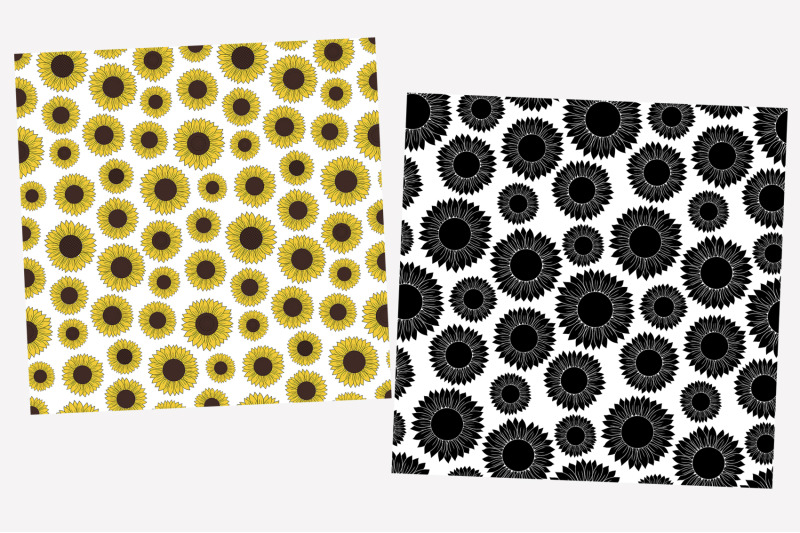 sunflowers-pattern-sunflowers-graphics-sunflowers-svg