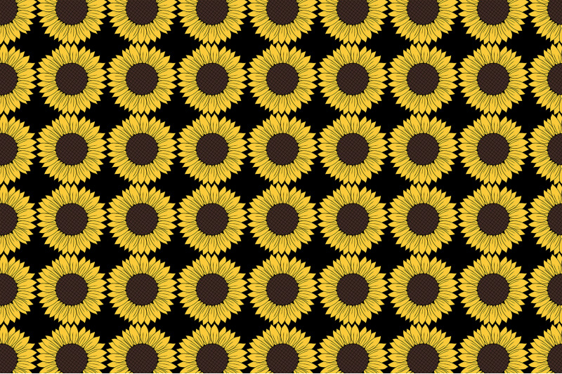 sunflowers-pattern-sunflowers-graphics-sunflowers-svg