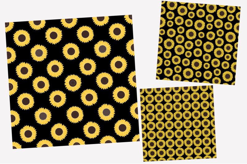 sunflowers-pattern-sunflowers-graphics-sunflowers-svg