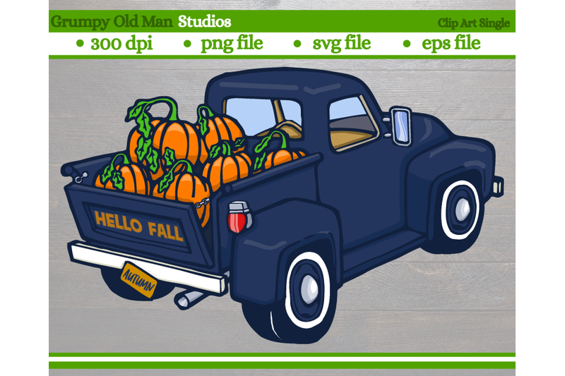 blue-vintage-pumpkin-truck-hello-fall