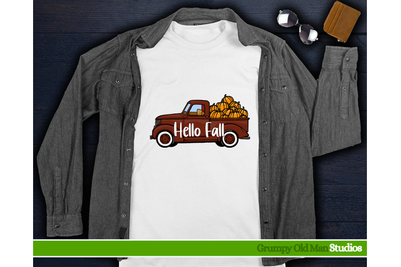 1950s-red-vintage-truck-hello-fall