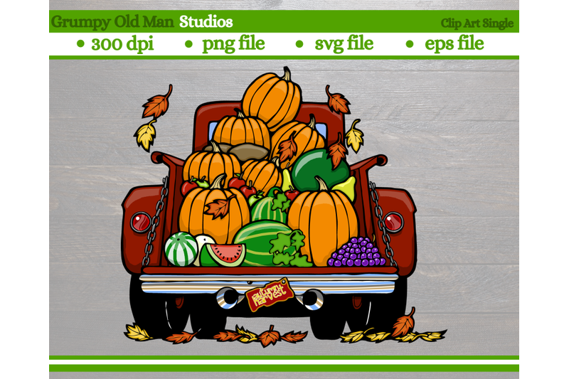 back-of-vintage-1950s-truck-pumpkins-and-leaves