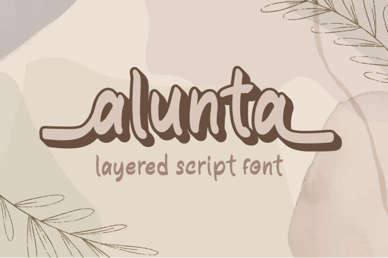 alunta-layered-script-font
