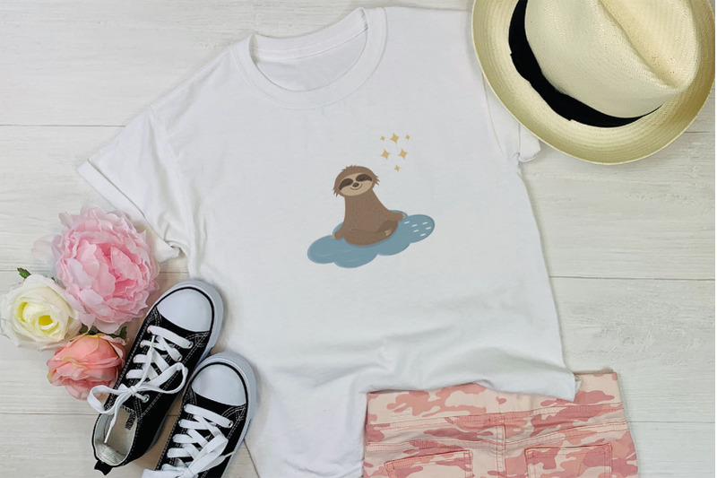 cute-characters-sloths-in-the-sky-stickers