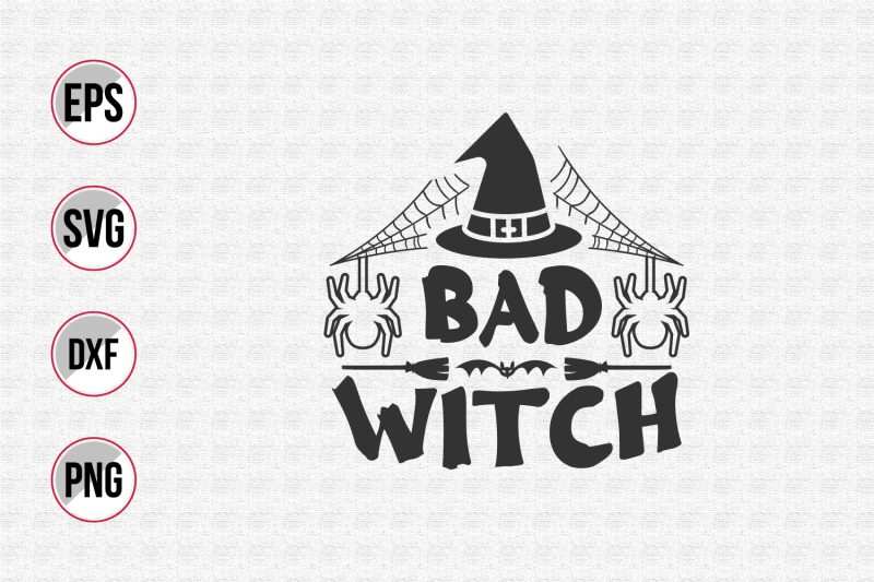 bad-witch-halloween-day-slogan-design-vector