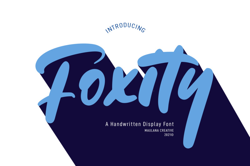 foxity-handwritten-display-font