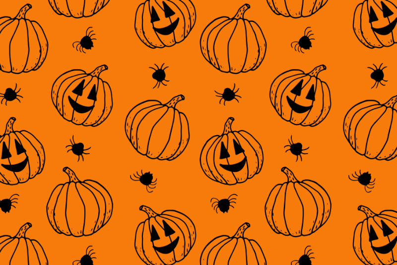 halloween-seamless-pattern-orange