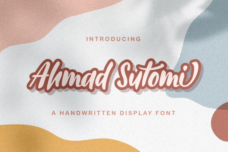 ahmad-sutomi-handwritten-font