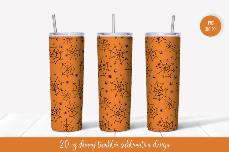 halloween-skinny-tumbler-sublimation-wrap-web-and-spiders