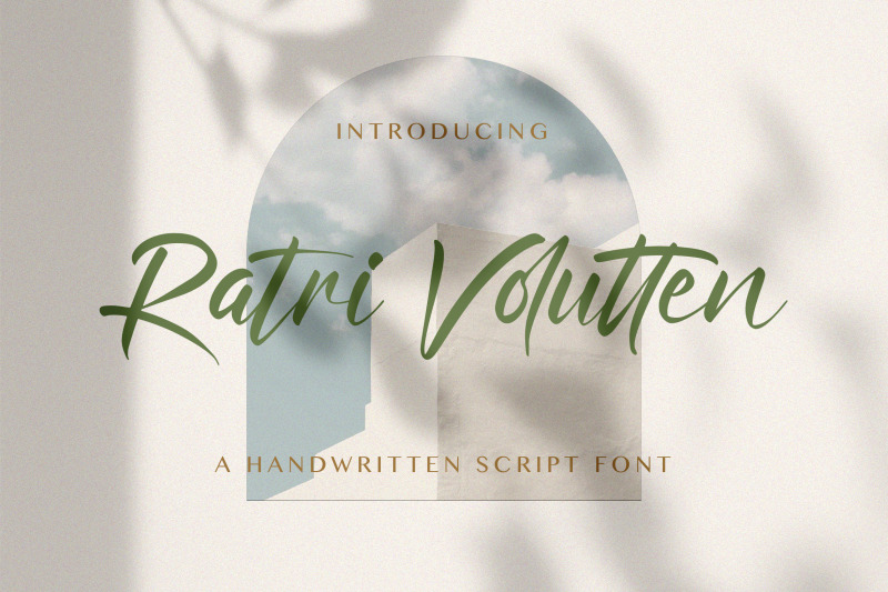 ratri-volutten-handwritten-font