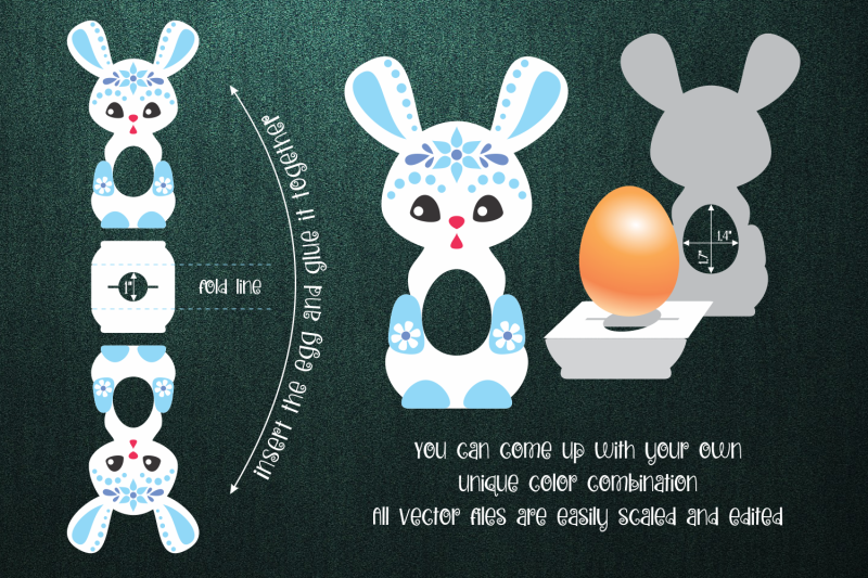 bunny-chocolate-egg-holder-template-svg