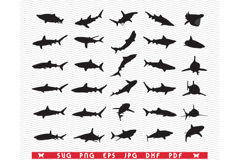 svg-sharks-fish-black-silhouettes-digital-clipart