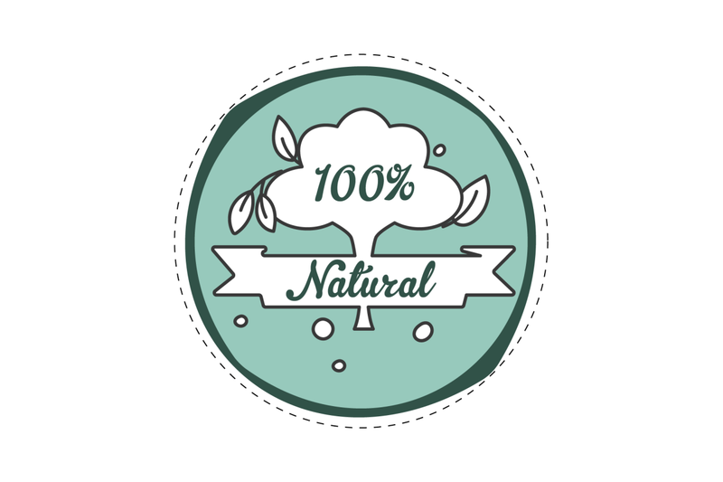 natural-badge-green-for-product-marked