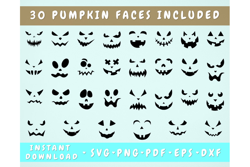 pumpkin-faces-svg-bundle-30-bundle-jack-o-lantern-svg