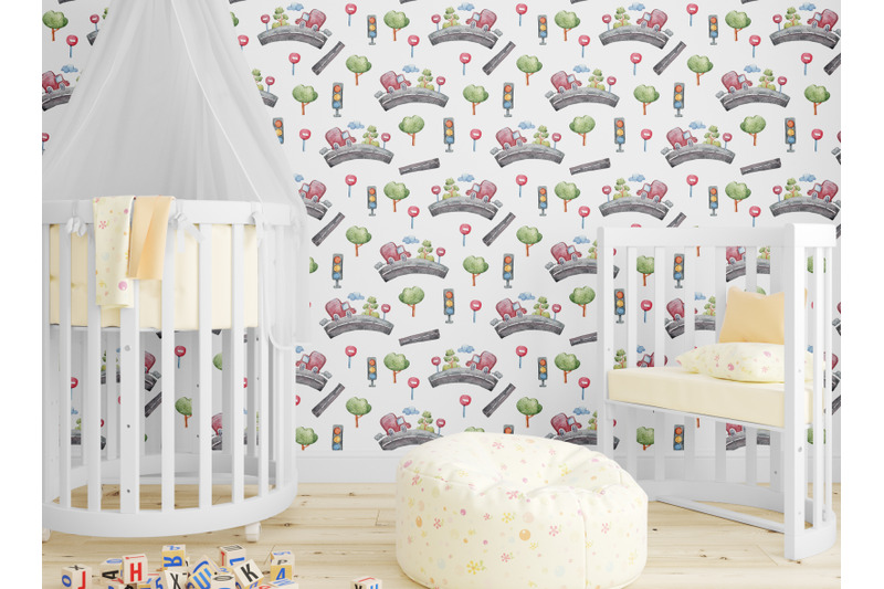 watercolor-kids-cars-seamless-patterns-10-seamless-files