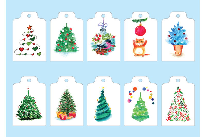 christmas-tags-cute-set-of-gift-tags-with-watercolor-illustrations