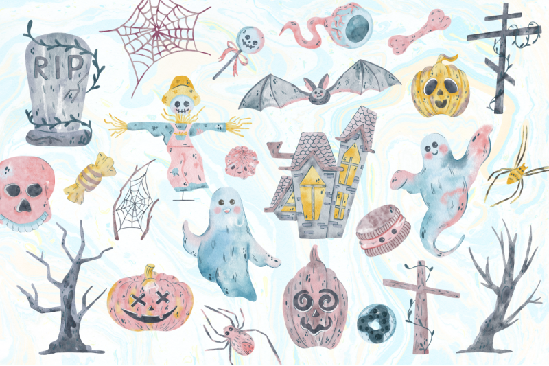 halloween-watercolor-clip-art-autumn-set