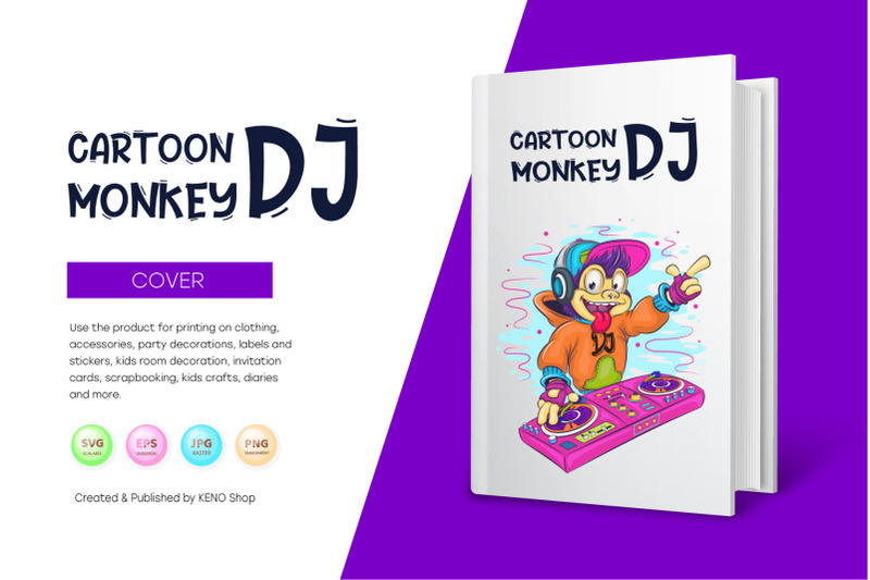 cartoon-monkey-dj