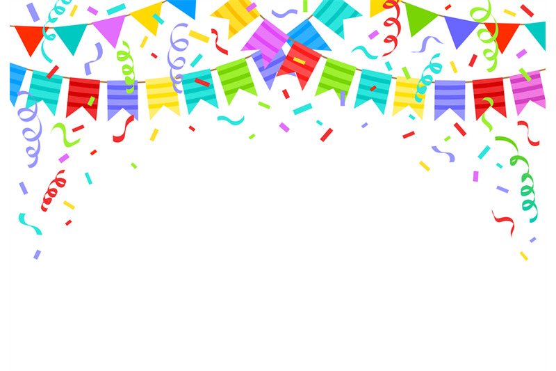 birthday-bunting-flags-ribbons-and-confetti-festive-background-carto