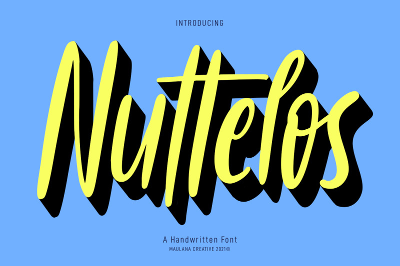 nuttelos-handwritten-font