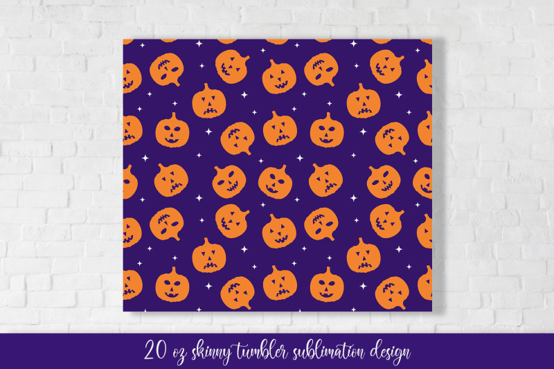 halloween-pumpkin-skinny-tumbler-sublimation-wrap