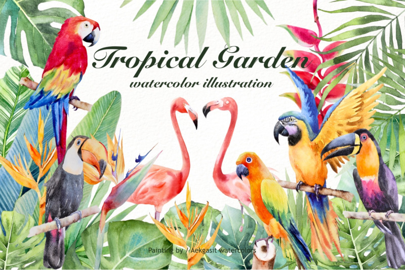 tropical-forest-garden-watercolor
