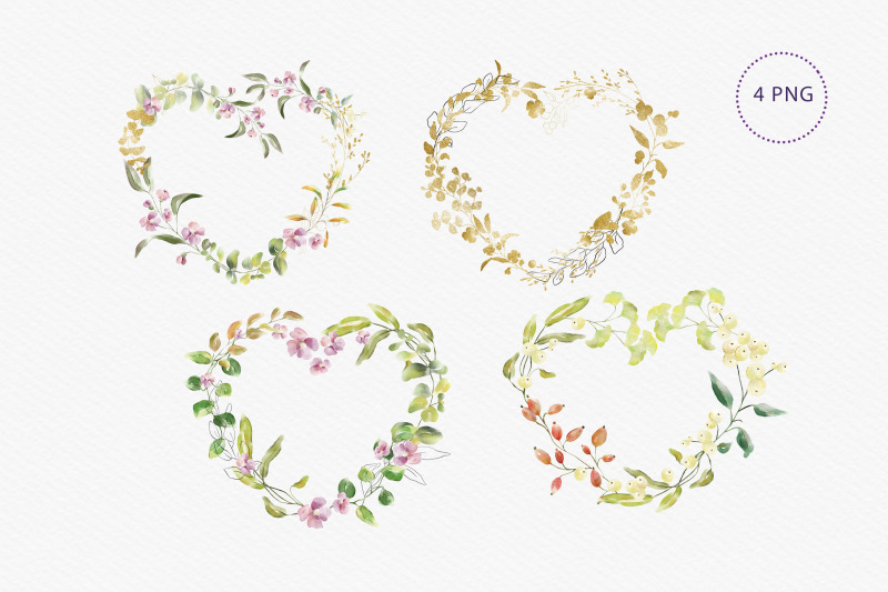 watercolour-heart-shaped-wreaths-clip-art-4-png