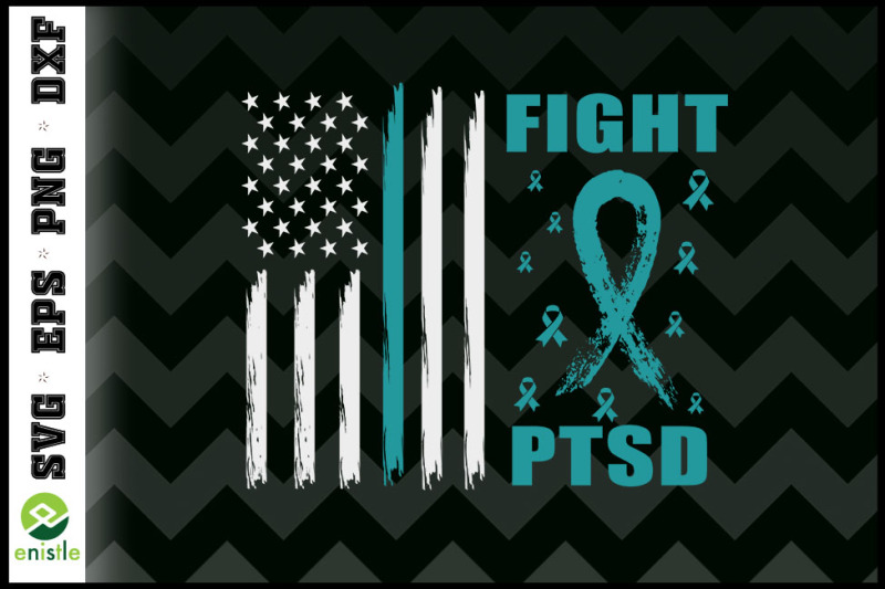 fight-ptsd-awareness-american-flag