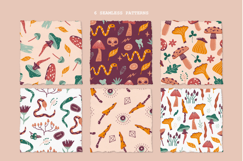 mushrooms-vector-collection