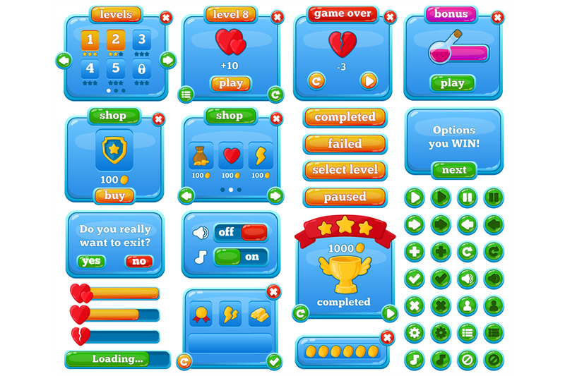 cartoon-casual-web-mobile-game-menu-interface-game-gui-interface-mob