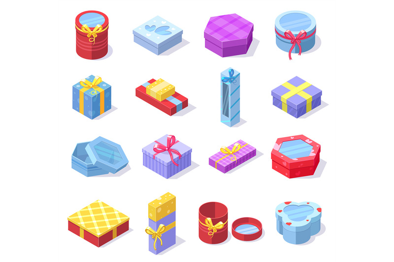 isometric-party-celebration-gift-3d-cardboard-boxes-holidays-gift-box