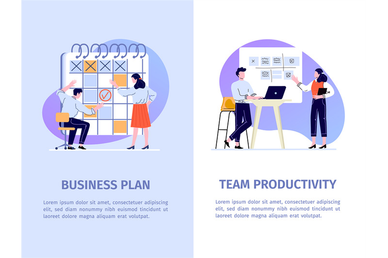 office-work-productivity-vector-banner-team-and-task-management-with