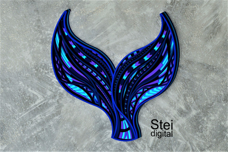 layered-mermaid-tail-svg-dxf-cut-files