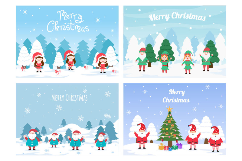 13-merry-christmas-cute-cartoon-dwarf-vector