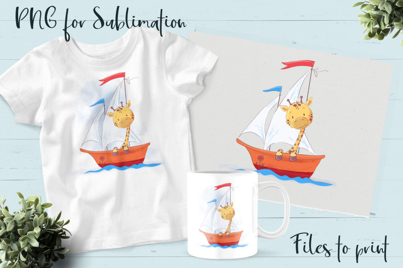 cute-giraffe-sublimation-design-for-printing