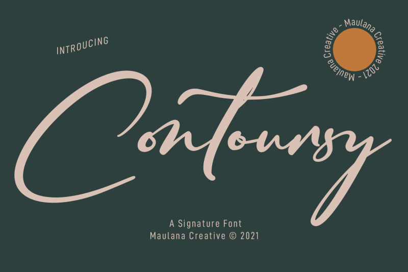 contoursy-signature-font